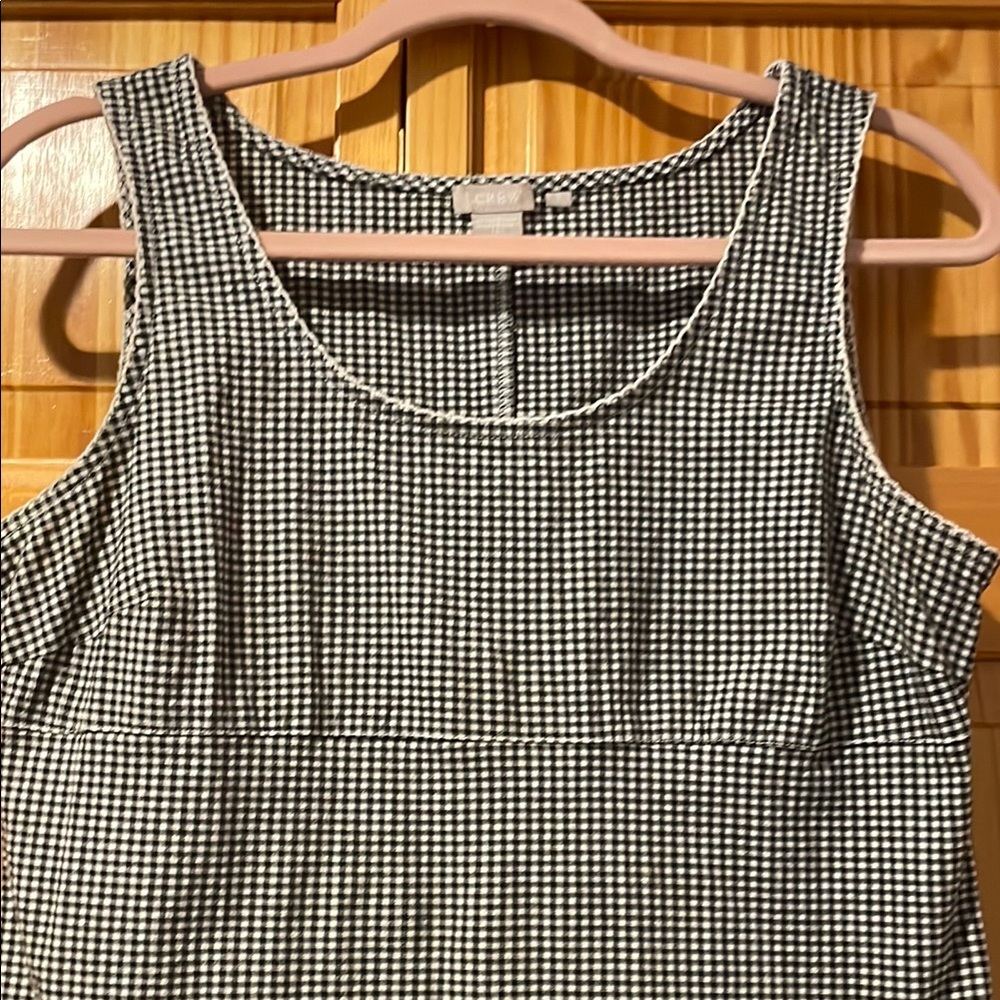 J. Crew Black and White Checkered Midi Dress - Picture 3 of 5